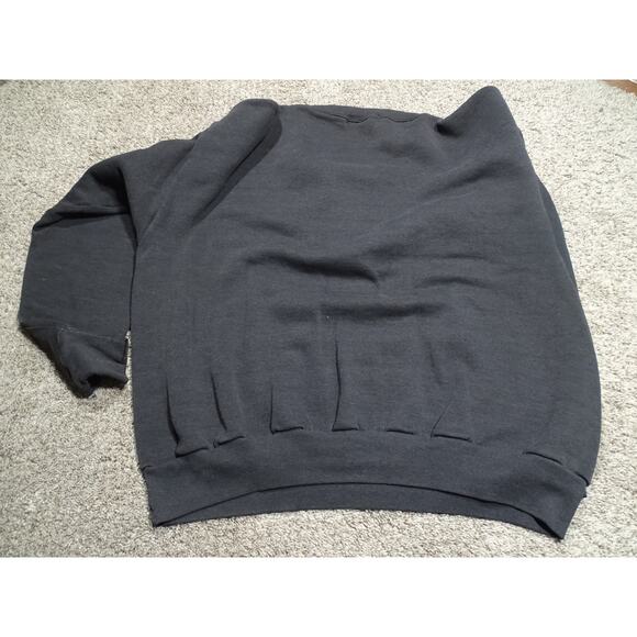 Vintage 90s Izod Sport Classics Faded Black Sweatshirt Large USA Made Crewneck - Picture 6 of 6